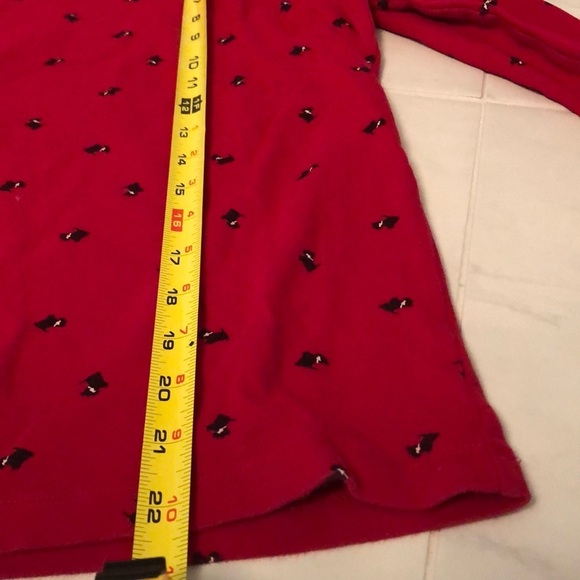ST. John’s bay red turtleneck with dog print - Picture 6 of 6